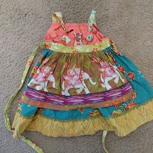 Matilda Jane Platinum elephant dress size 2